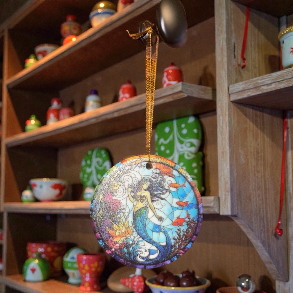 Mermaid Art Hanging Ornament